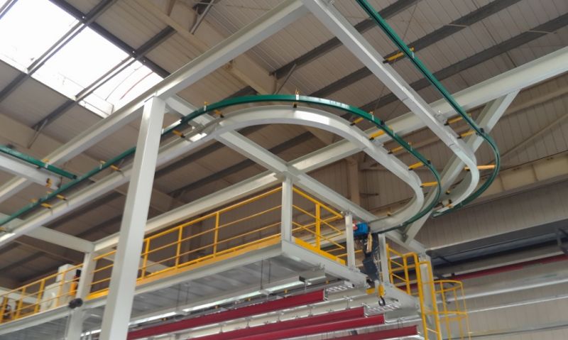 Air transfer track power supply system