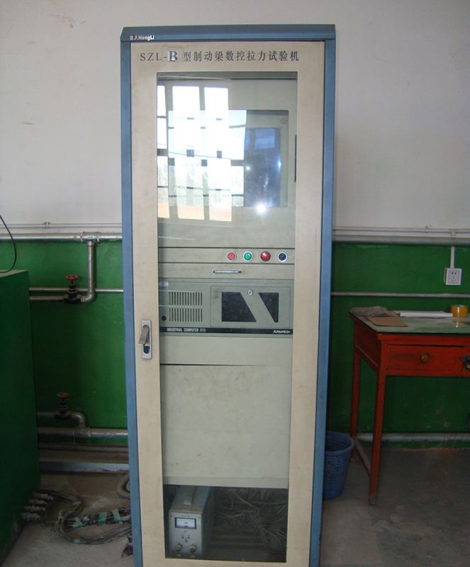 Control cabinet for brake beam tensile testing machine