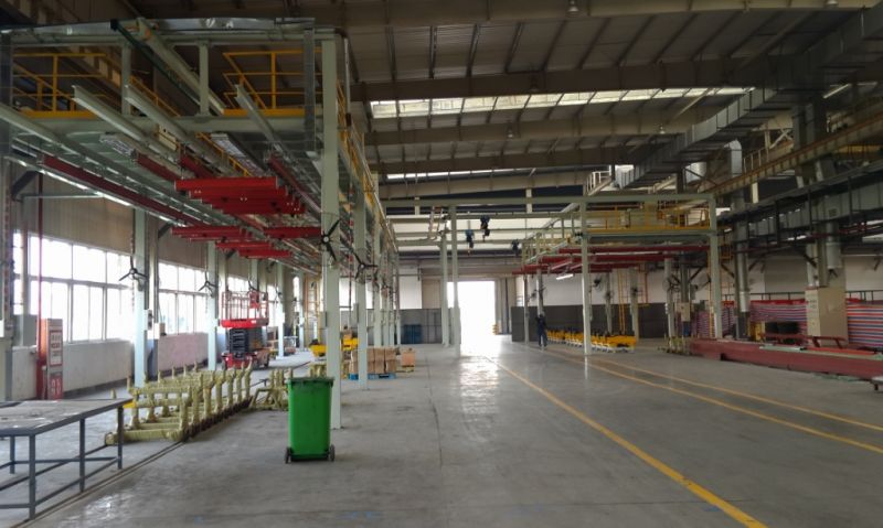 Bus frame production line